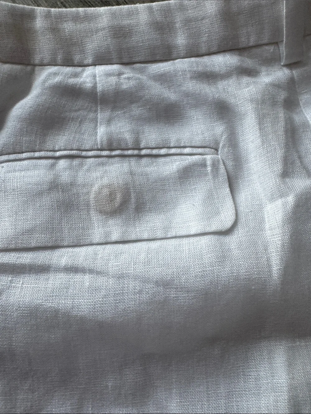 J. Crew Essential Wide-Leg 100% Linen-Blend Pants in White